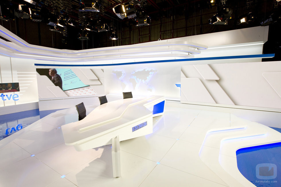 Plató renovado del 'Telediario' de Televisión Española
