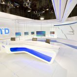 Mesa del nuevo plató del 'Telediario' de TVE