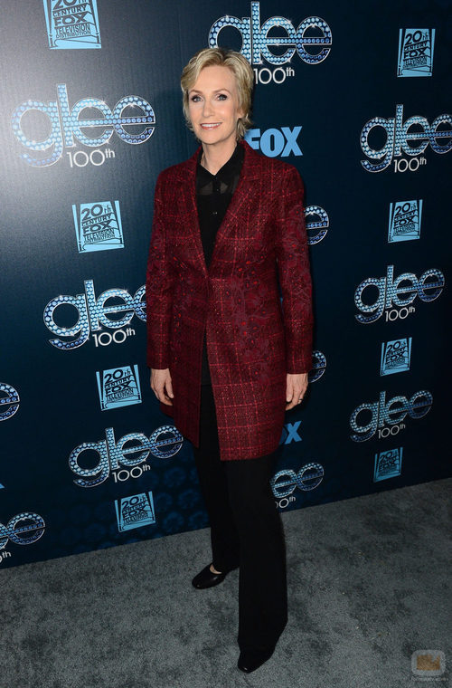 Jane Lynch en la celebración del capítulo 100 de 'Glee'