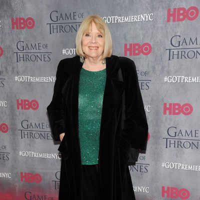 Diana Rigg en la premiere de la cuarta temporada de 'Juego de tronos'