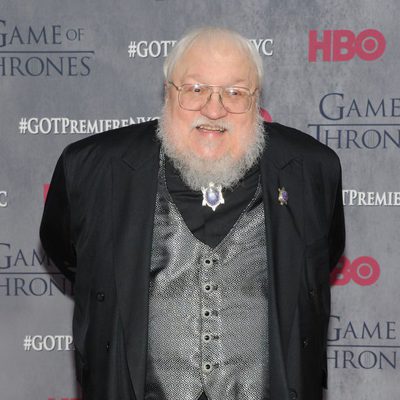 George RR Martin en la premiere de la cuarta temporada de 'Juego de tronos'