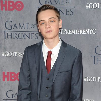 Dean-Charles Chapman en la premiere de la cuarta temporada de 'Juego de tronos'