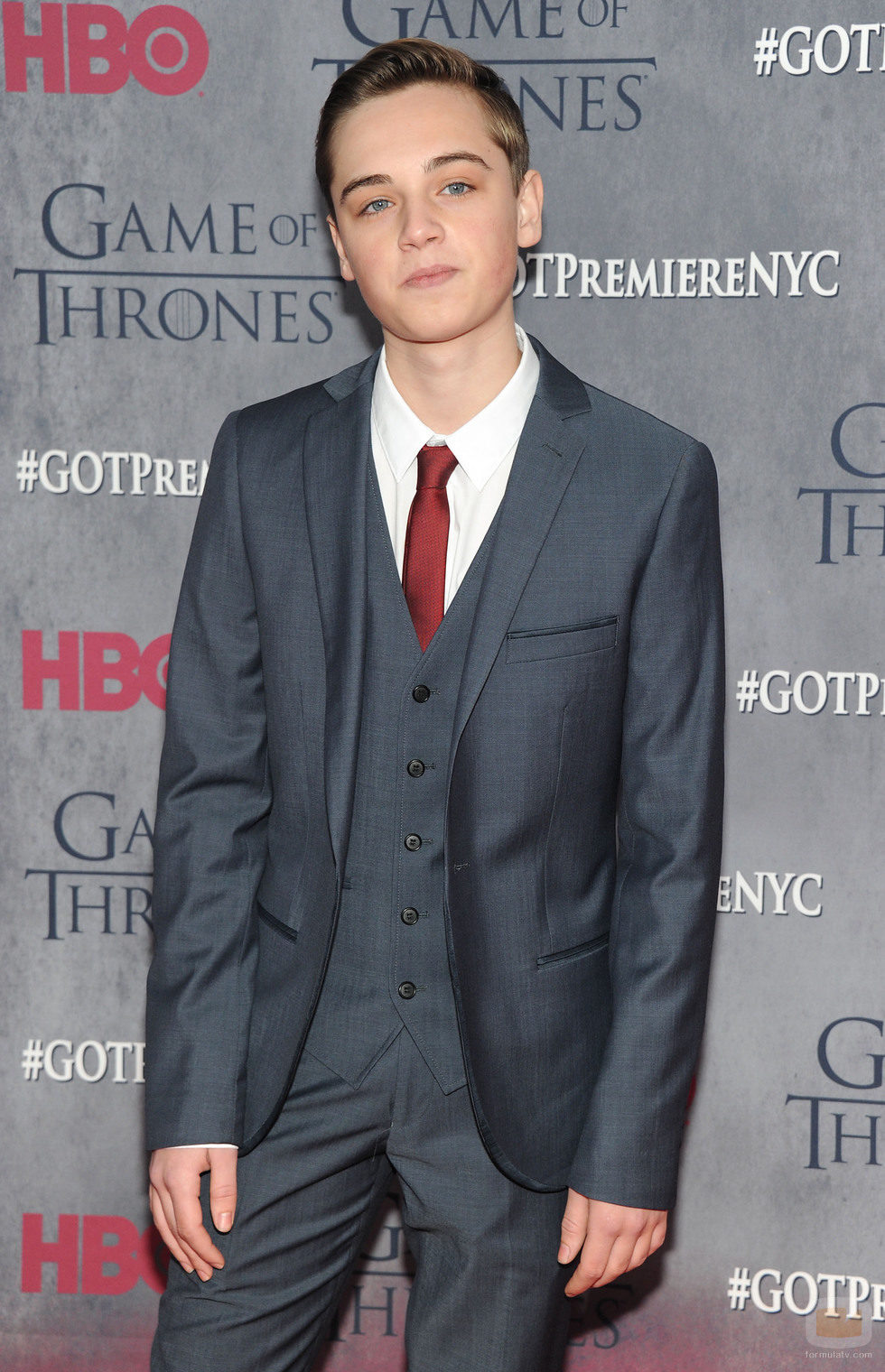 Dean-Charles Chapman en la premiere de la cuarta temporada de 'Juego de tronos'