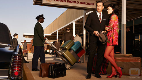 Jon Hamm y Jessica Paré, el matrimonio Draper en la séptima temporada de 'Mad Men'