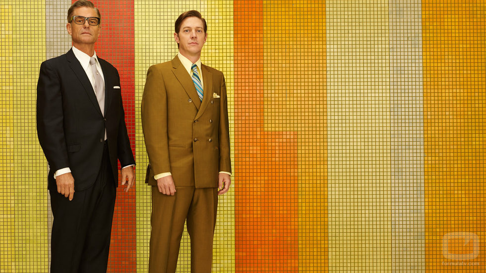 Rivales de Sterling Cooper y asociados en 'Mad Men': Jim Cutler y Ted Chaough (Harry Hamlin y Kevin Rahm)