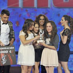 María Parrado recibe el premio de 'La Voz Kids'