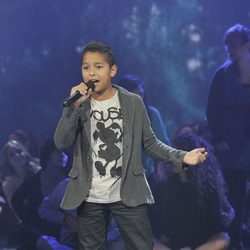 Carlos Alfredo en el último programa de 'La voz kids'