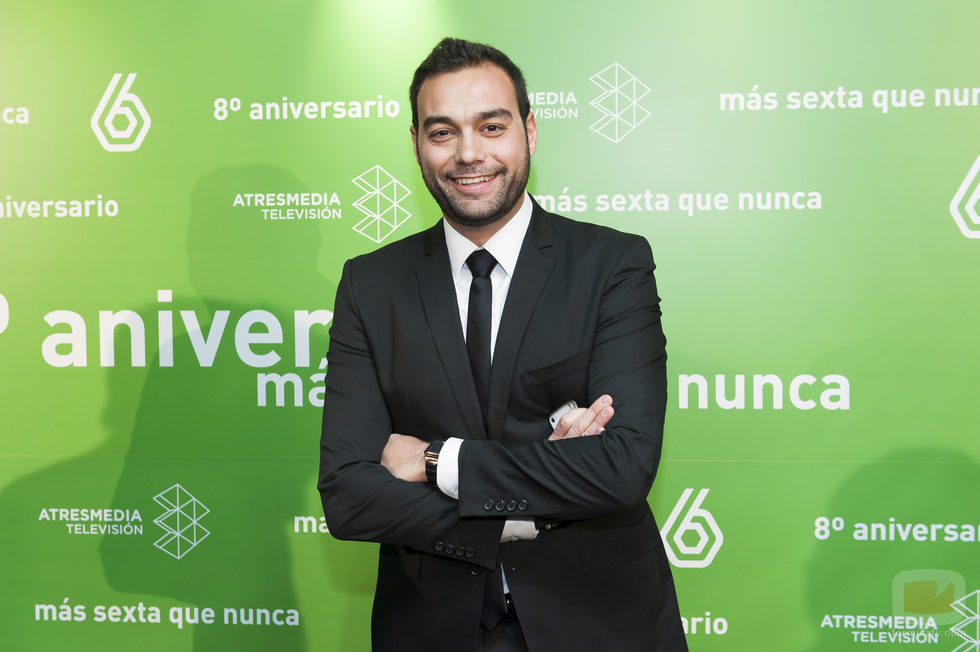 Antonio Esteva en el 8º aniversario de laSexta