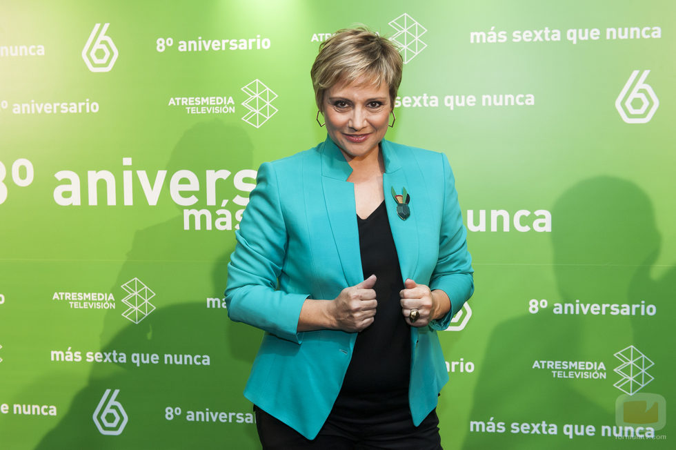 Gloria Serra en el 8º aniversario de laSexta