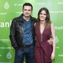 Iñaki López y Andrea Ropero en el 8º aniversario de laSexta