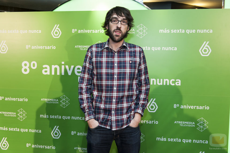 Quique Peinado en el 8º aniversario de laSexta