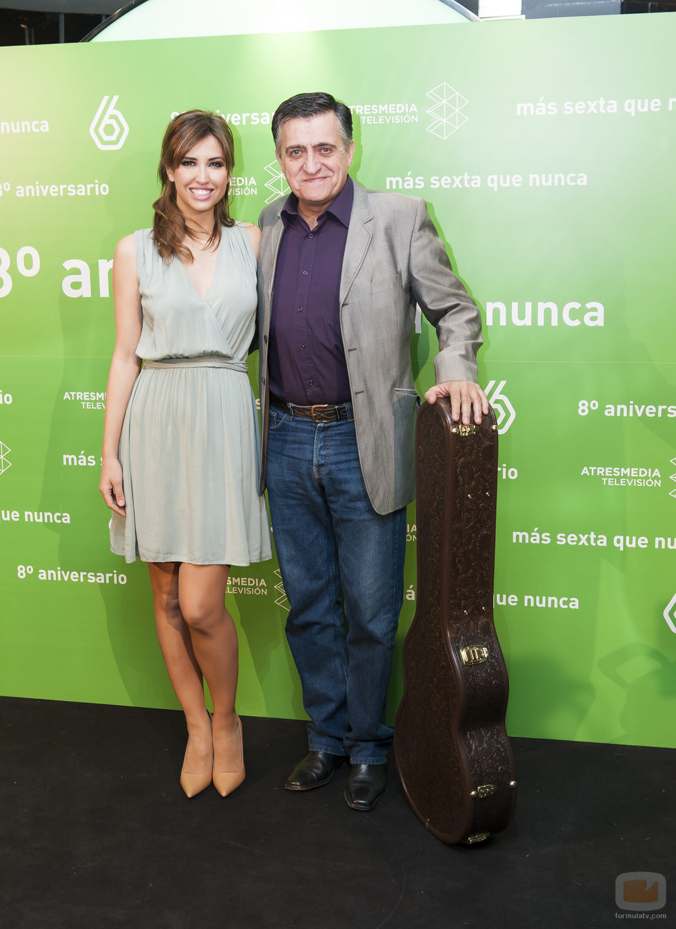 Wyoming y Sandra Sabatés en el 8º aniversario de laSexta
