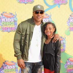 LL Cool J y Nina en los Nickelodeon Kids' Choice Awards 2014