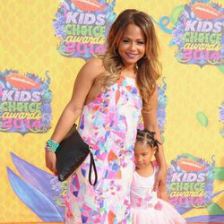 Christina Milian y Violet Madison en los Nickelodeon Kids' Choice Awards 2014