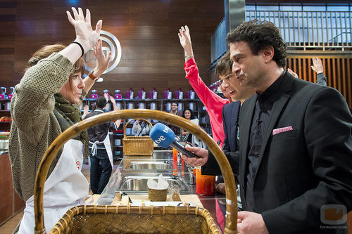 El jurado jugando en la presentación de 'Masterchef'
