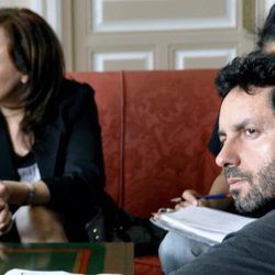 Manuel Ríos San Martín y Carmen Machi en la grabación de 'Rescatando a Sara'