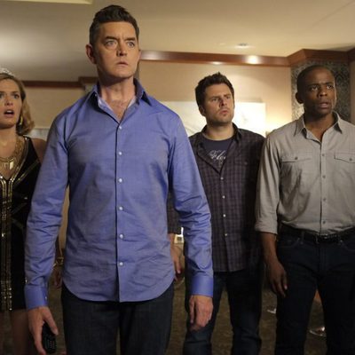 Juliet, Lassiter, Shawn y Gus en 'Psych'