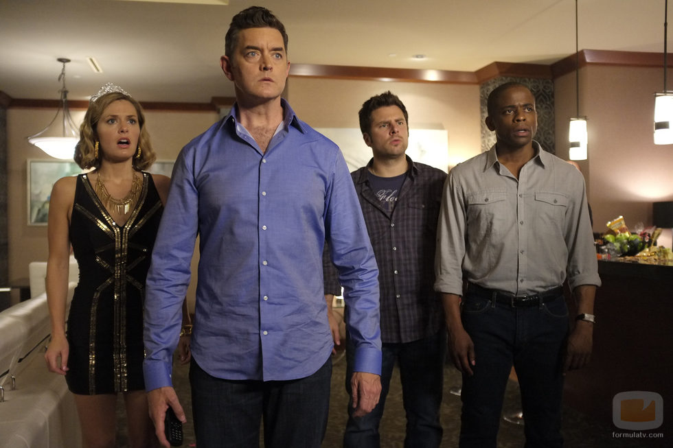 Juliet, Lassiter, Shawn y Gus en 'Psych'