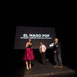 Ruth Lorenzo, Antonio Díaz y Fernando Jerez en la presentación de 'El Mago Pop'