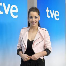 Ruth Lorenzo en la rueda de prensa previa a Eurovisión 2014