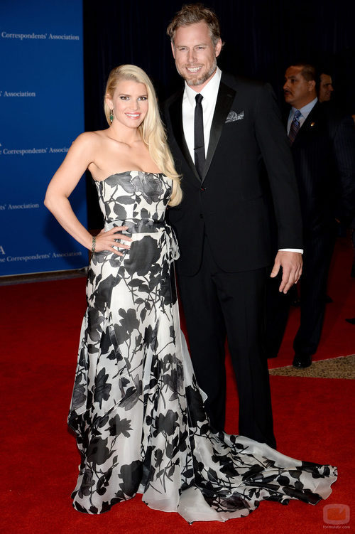 Jessica Simpson y Eric Johnson en la Cena de Corresponsales de la Casa Blanca 2014