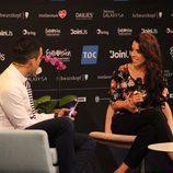 Ruth Lorenzo con la prensa de Copenhague