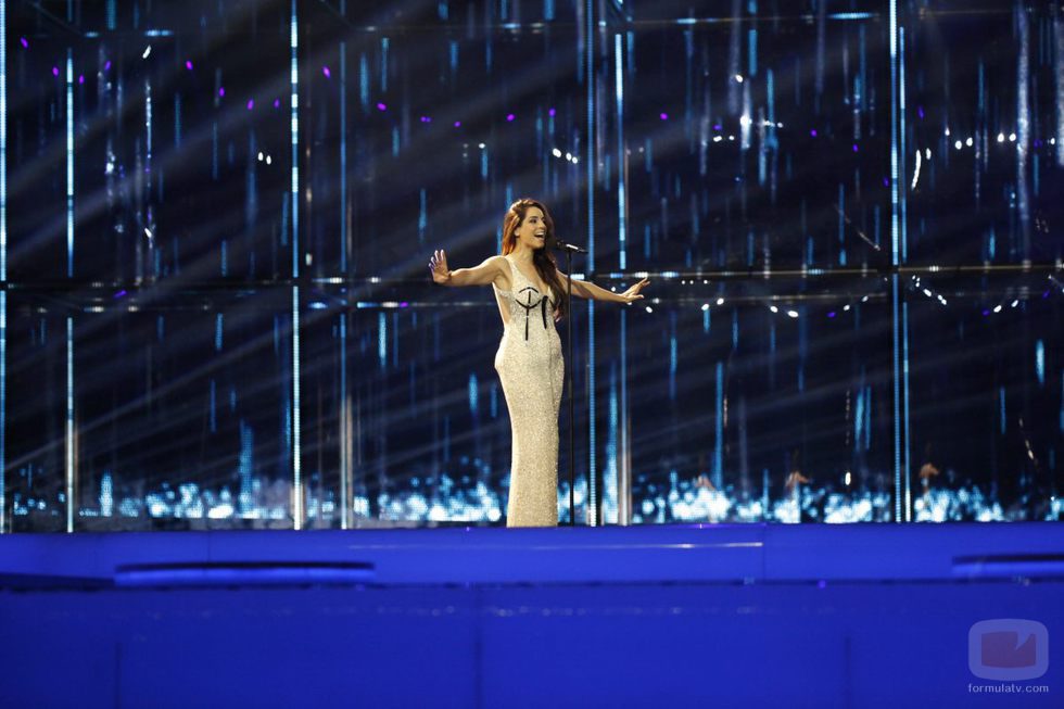Ruth Lorenzo durante el segundo ensayo de Eurovisión 2014