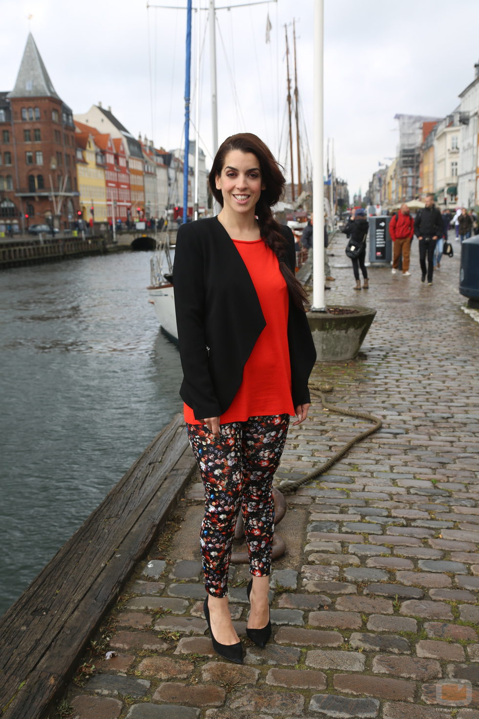 Ruth Lorenzo en Nyhavn en Copenhague