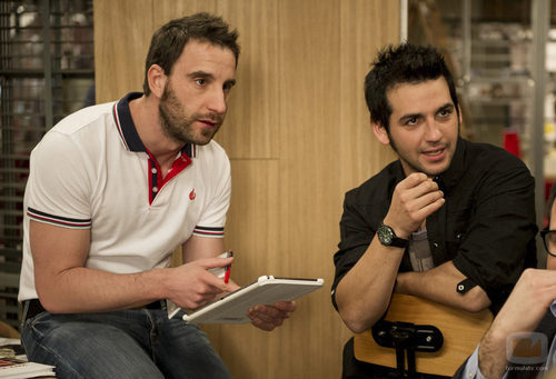 Mario y Juan durante una de las reuniones de 'Byb'