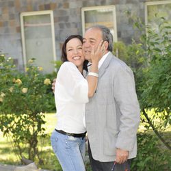 Cristina de Inza y Tito Valverde  en la rueda de prensa de 'Sin identidad'