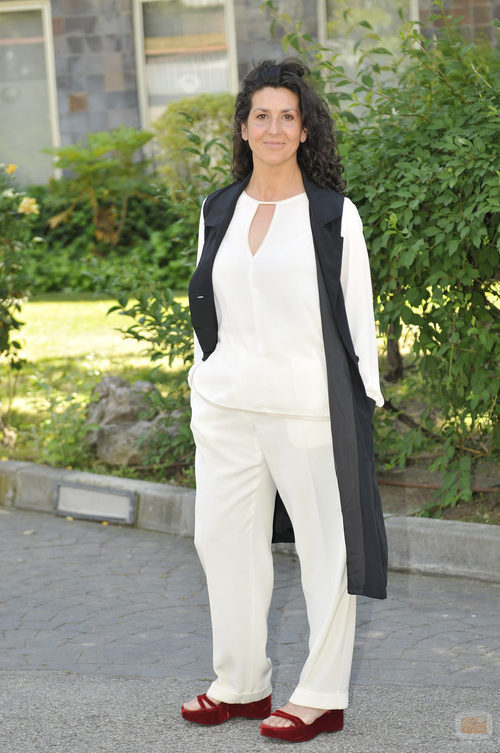 Elvira Mínguez en la rueda de prensa de 'Sin identidad'