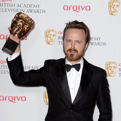 Aaron Paul recoge el BAFTA 2014 de 'Breaking Bad'