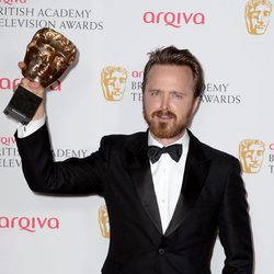 Aaron Paul recoge el BAFTA 2014 de 'Breaking Bad'