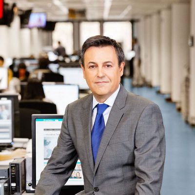 José Ribagorda, presentador de 'Informativos Telecinco'