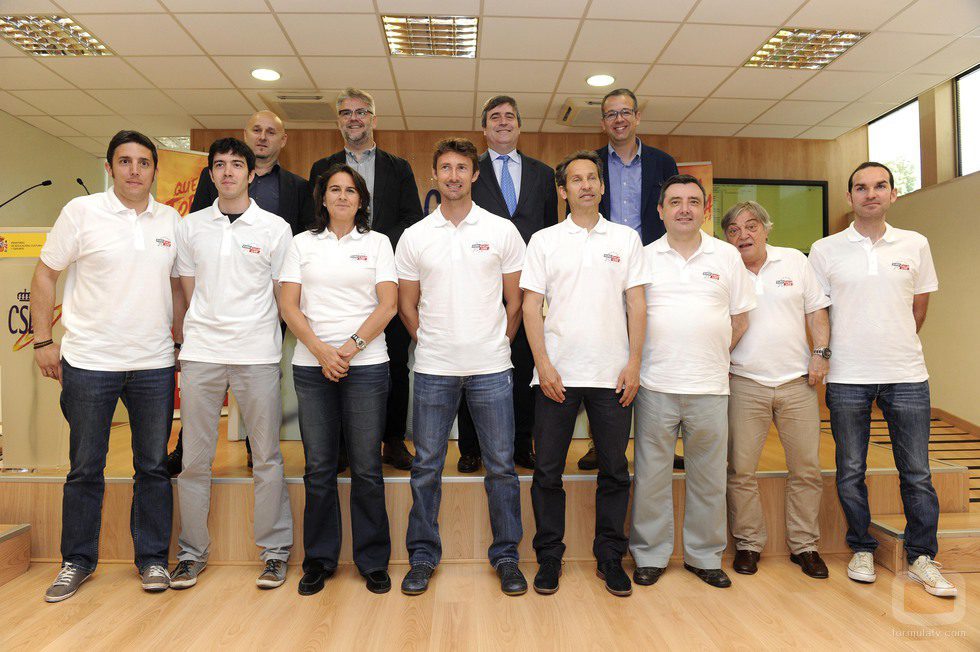 Equipo de Eurosport en la presentación del Roland Garros 2014
