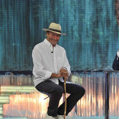Amador Mohedano a su llegada al plató de 'Supervivientes 2014'