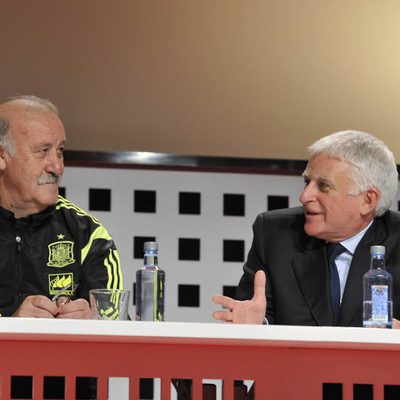 Paolo Vasile charla junto a Vicente del Bosque