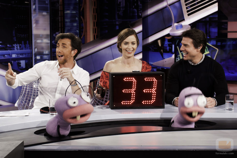 Tom Cruise y Emily Blunt se divierten en 'El hormiguero'