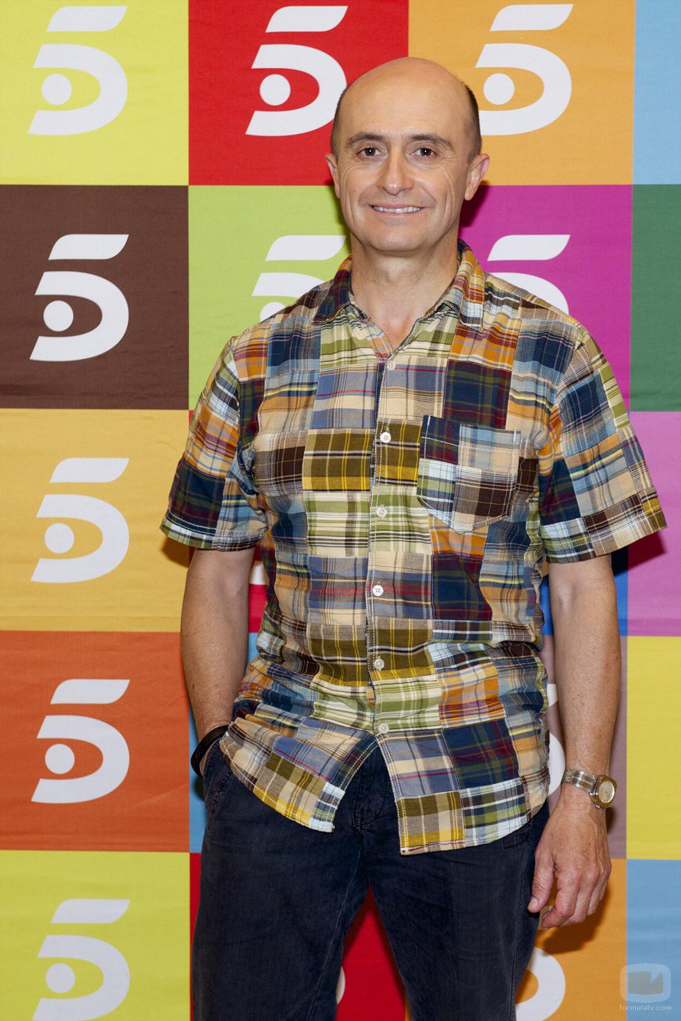 Pepe Viyuela posando en el final de 'Aida'