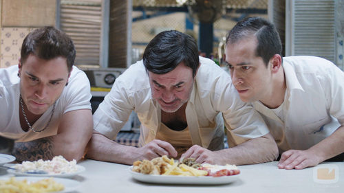 Jesús Bonilla, Adrián Rodríguez y El Langui en 'Chiringuito de Pepe'