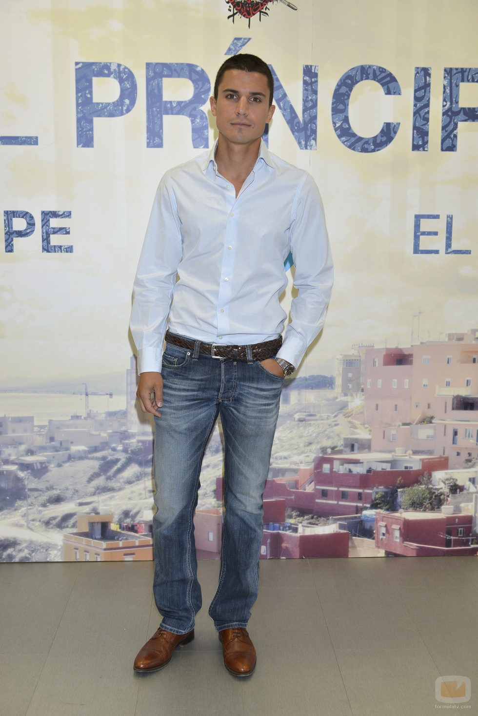 El protagonista de 'El príncipe, Álex González, durante la presentación de la nueva temporada