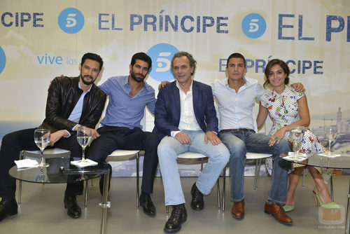 Los progatonistas de 'El príncipe' durante la presentación de la nueva temporada