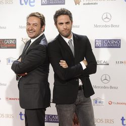 Albert Castillón y Roberto Leal en los Premios Iris 2014