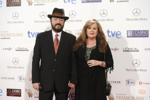 Miguel Morales y Fedra Lorente en los Premios Iris 2014