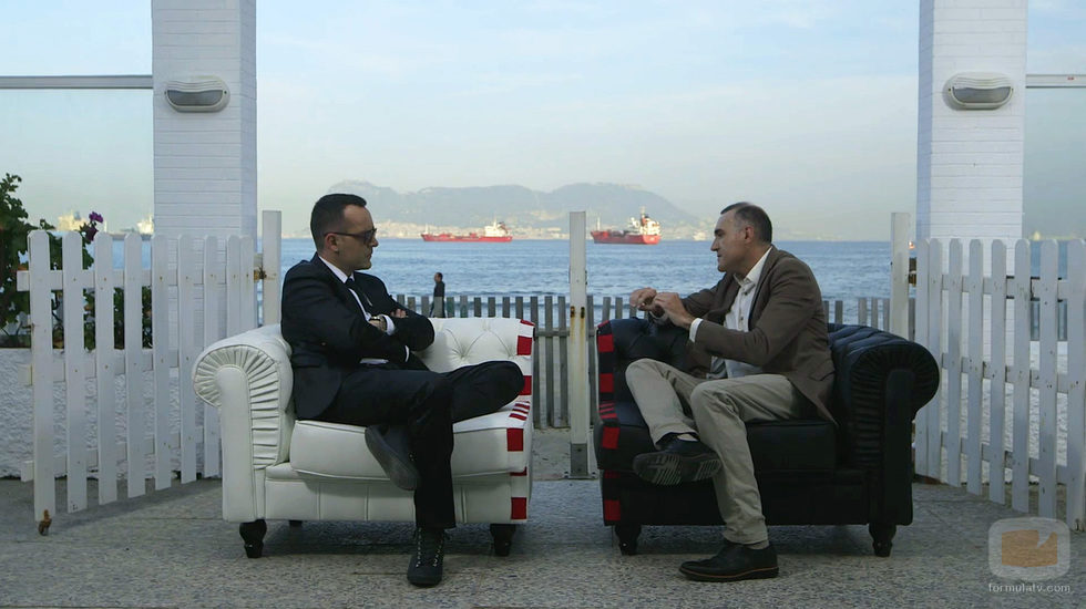 Risto Mejide y el guardia civil Alberto Moya