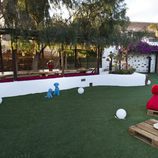 Jardín de la casa de 'Ex, ¿qué harías por tus hijos?'