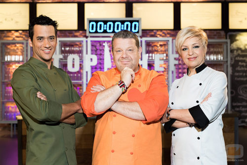 Yayo Daporta, Alberto Chicote y Susi Díaz, jueces de 'Top Chef 2'