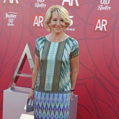 Esperanza Aguirre en la celebración del décimo aniversario de 'El programa de Ana Rosa'