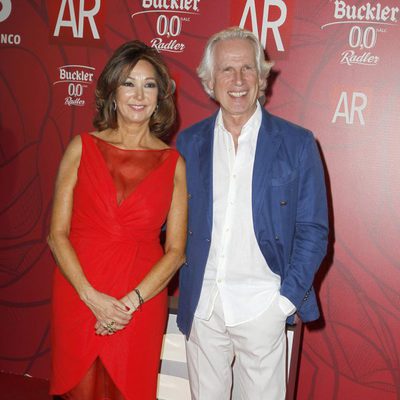 Ana Rosa Quintana y Giuseppe Tringali en la celebración del décimo aniversario de 'El programa de Ana Rosa'