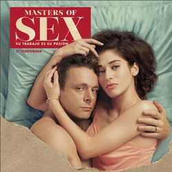 Michael Sheen y Lizzy Caplan juntos en una imagen promocional de la segunda temporada de 'Masters of Sex'
